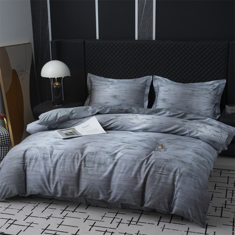 Комплект постельного белья из хлопка 100S с импрессионистической цифровой печатью Комплект постельного белья из хлопка 100S с импрессионистической цифровой печатью